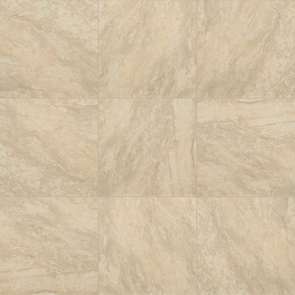 Onyx Sand 24 In. X 24 In. Polished Porcelain Floor And Wall Tile, 4PK